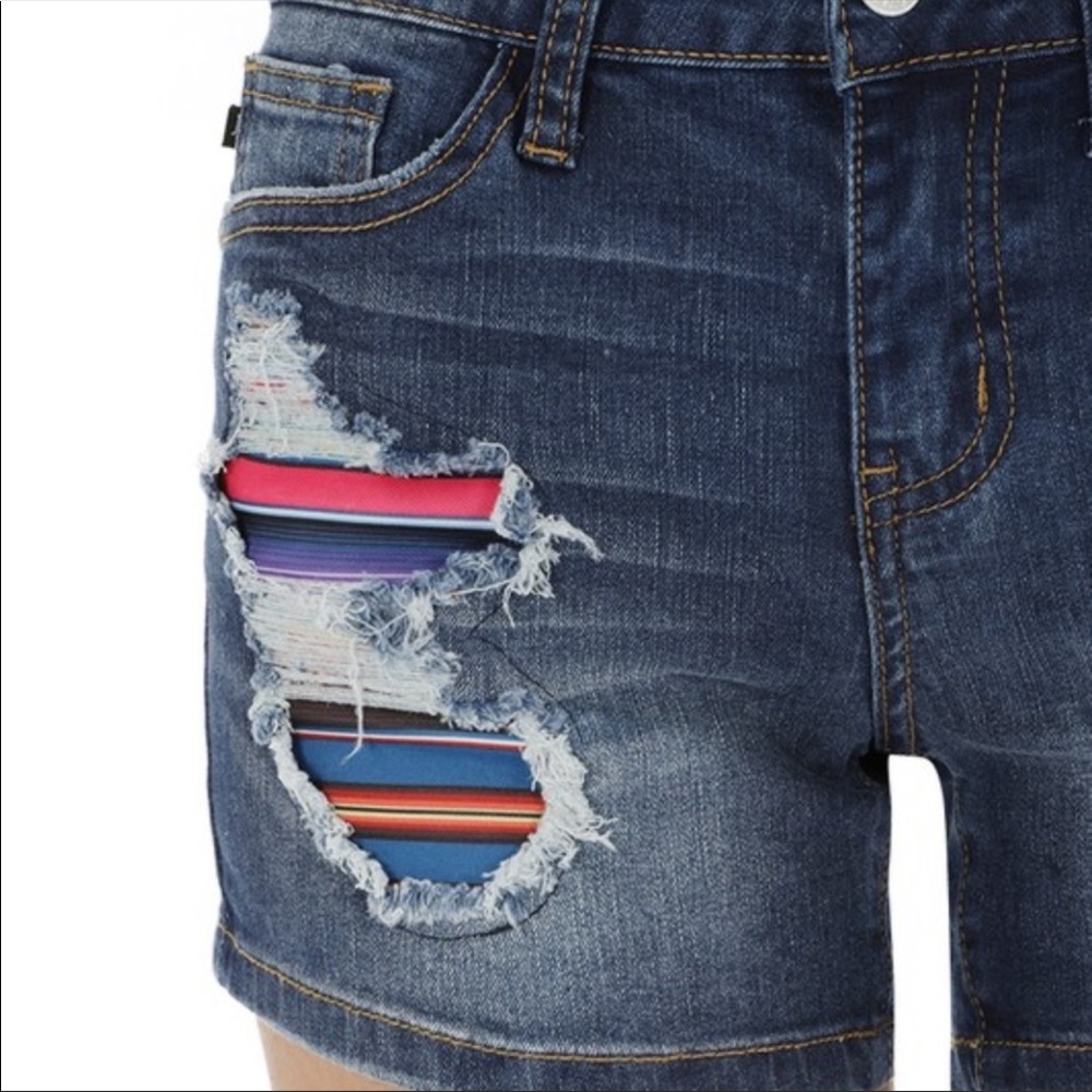 Judy Blue serape patch shorts